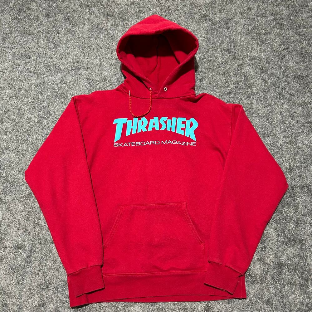 Thrasher Skateboard Magazine Hoodie Red Size S Used –‎ Excellent
